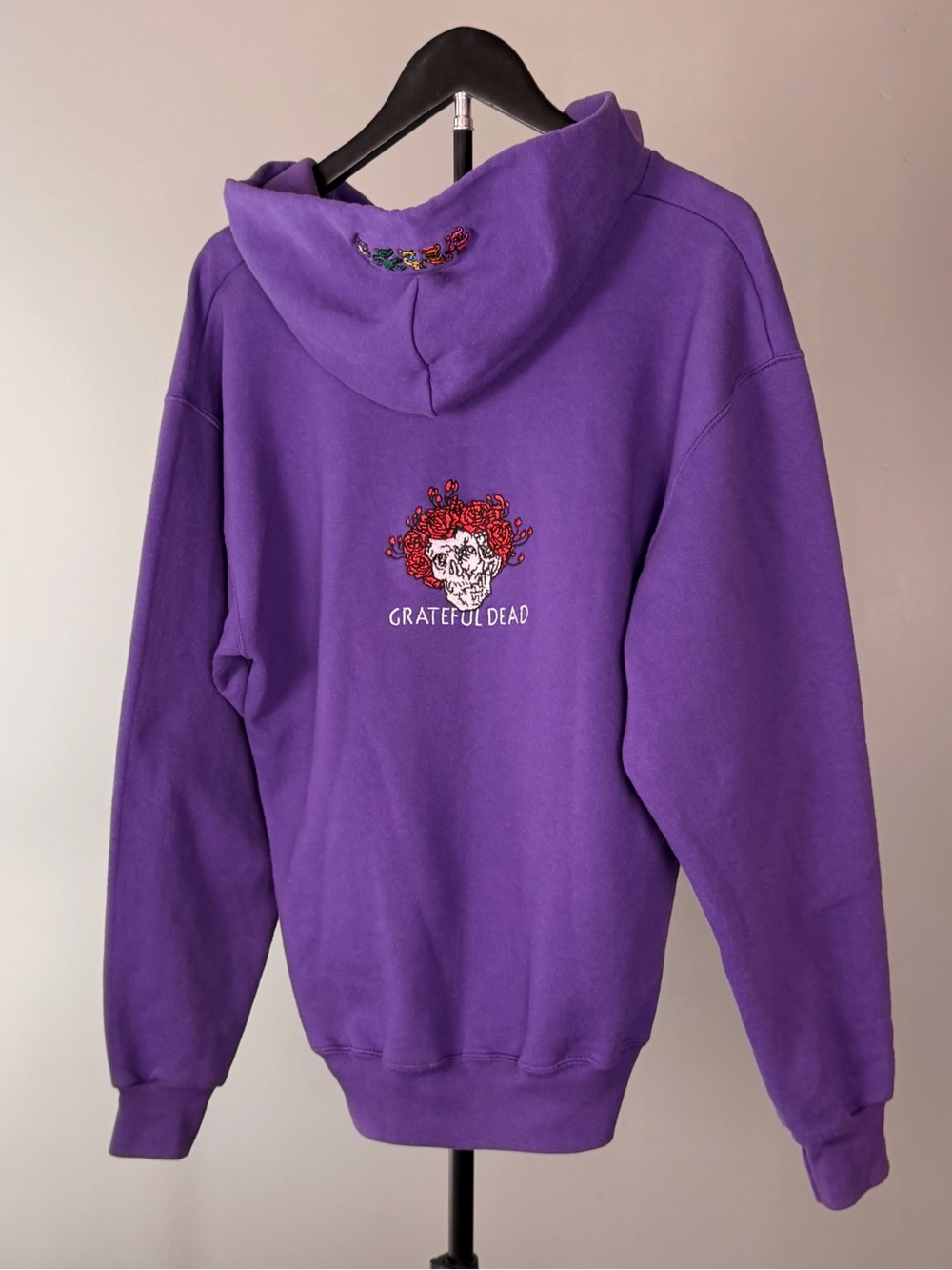 Grateful Dead Embroidered Zip Up Hoodie Stealie Dancing Bears Festival Adult M - Picture 4 of 11